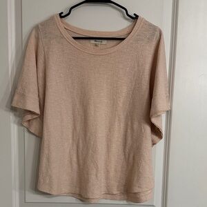 Madewell Light Pink Short Sleeve Top